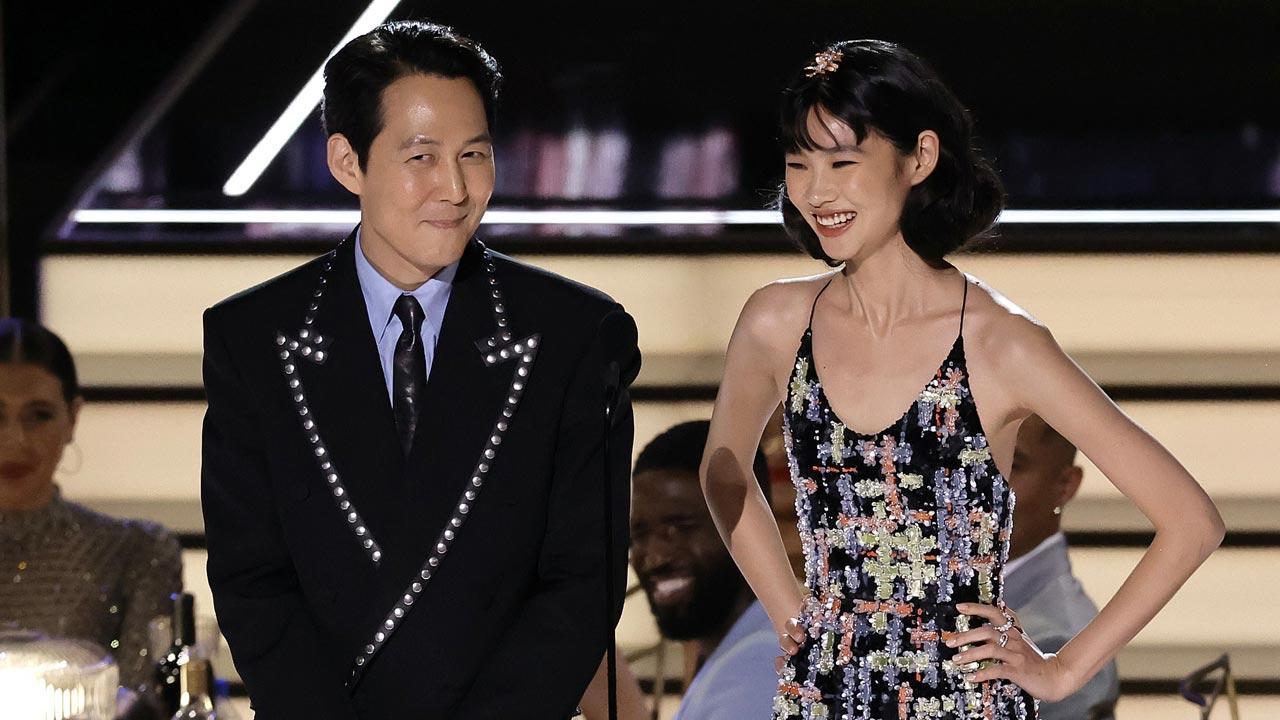 'Squid Game' cast members Lee Jung-Jae, Hoyeon reunite at Emmys 2022 red carpet