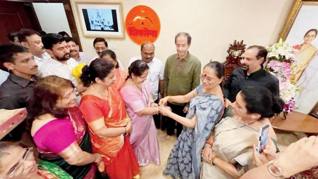 Jyotsana Dighe when she returned to the Shiv Sena on Saturday