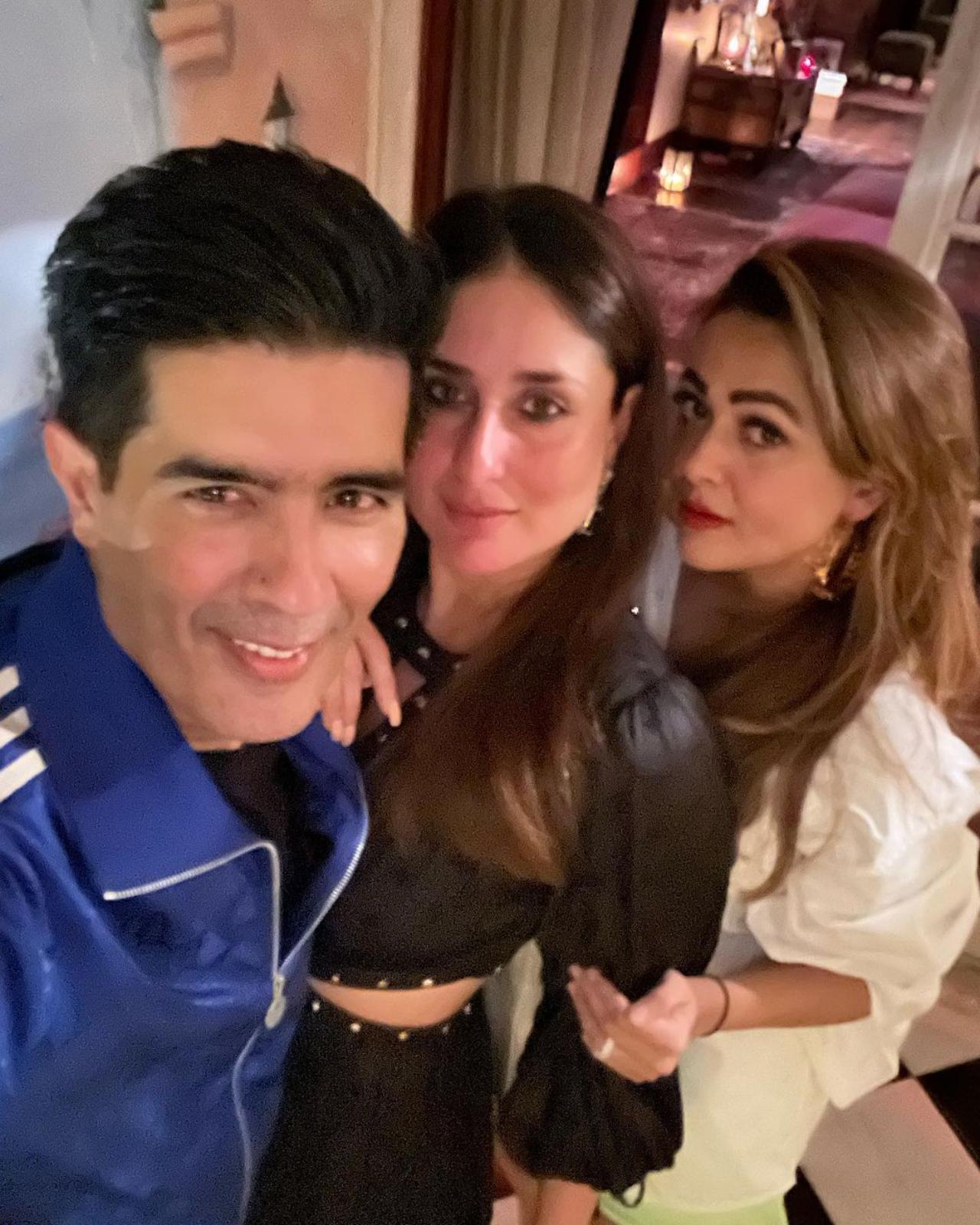 Ace designer Manish Malhotra took to his social media handle to share pictures from Kareena Kapoor's birthday bash on Wednesday night