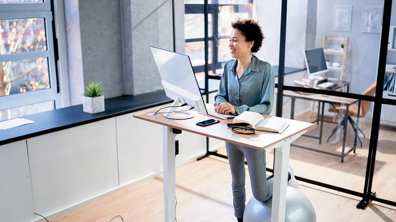 High desk on high ground: Can a standing work desk help one with their posture?
