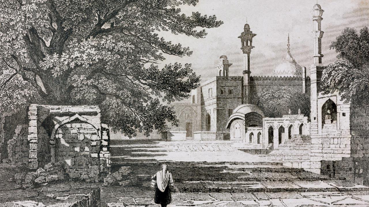 Elites, nobles, officers, commoners and saints shifted with him. The tomb of Aurangzeb is in the courtyard of Sufi saint Saiyed Zainuddin Shirazi’s shrine in Khuldabad, Maharashtra, as seen in this engraving by Lemaitre from Inde, by Dubois De Jancigny and Xavier Raymond, L’Univers pittoresque, published by Firmin Didot Freres, Paris, 1845. Pics/Getty Images
