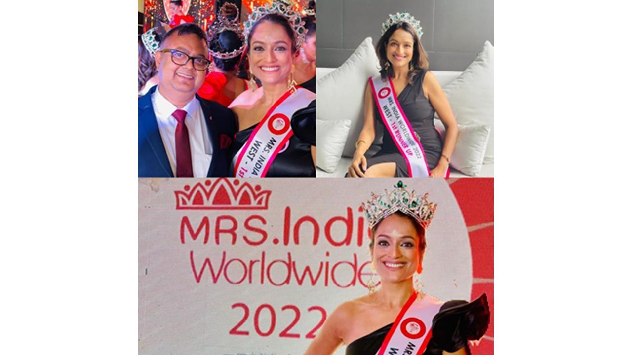 Manasi Vartak Koul wins Haut Monde Mrs. India Worldwide First Runner-Up 2022