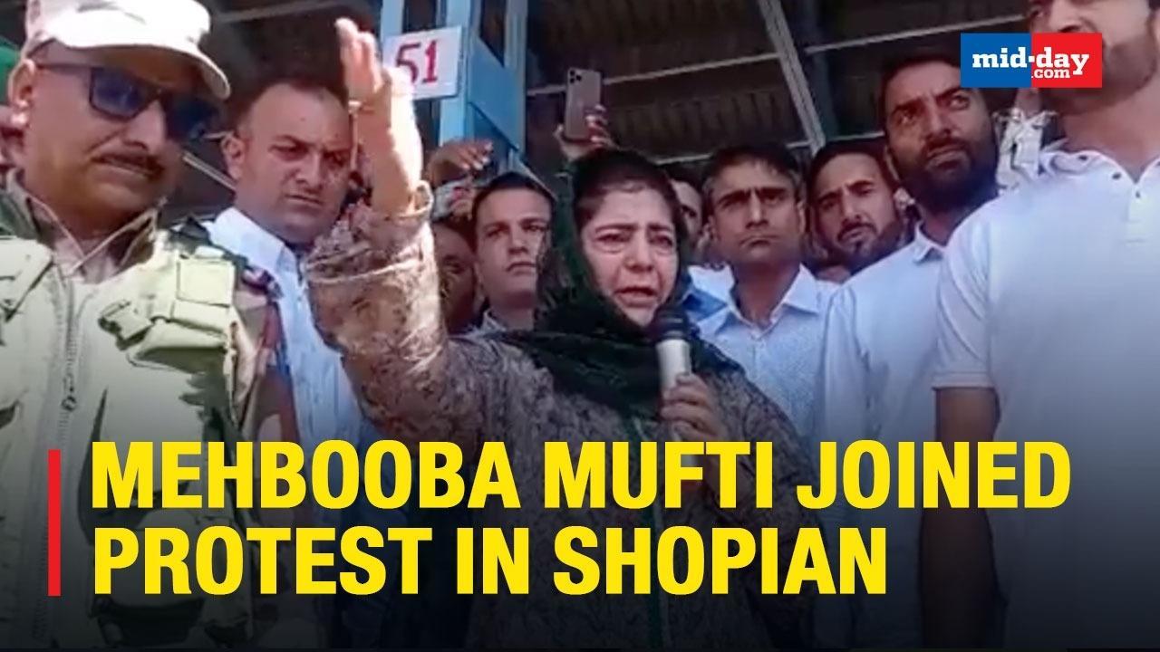 ‘You Have Turned Kashmir Into An Open Jail’- Mehbooba Mufti In Shopian