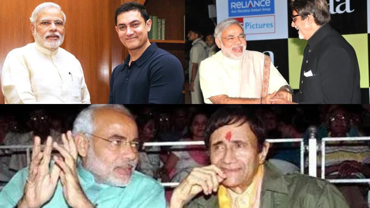 Have you seen these pictures of Narendra Modi with Bollywood celebrities?
