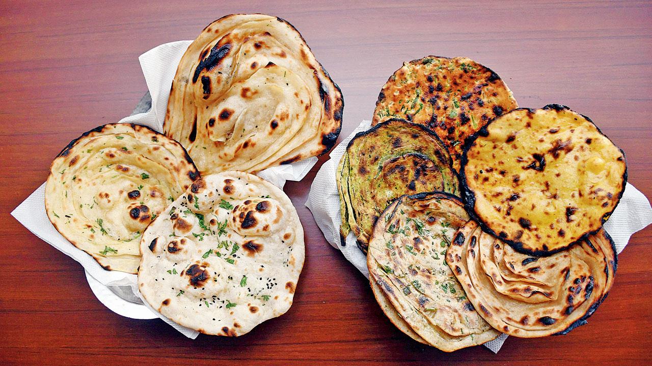 One of city’s oldest dhaba-style eatery, Pritams has served paratha, roti, naan and kulcha for decades and they saw a rising demand during and post the pandemic. Pics/Ashish Raje