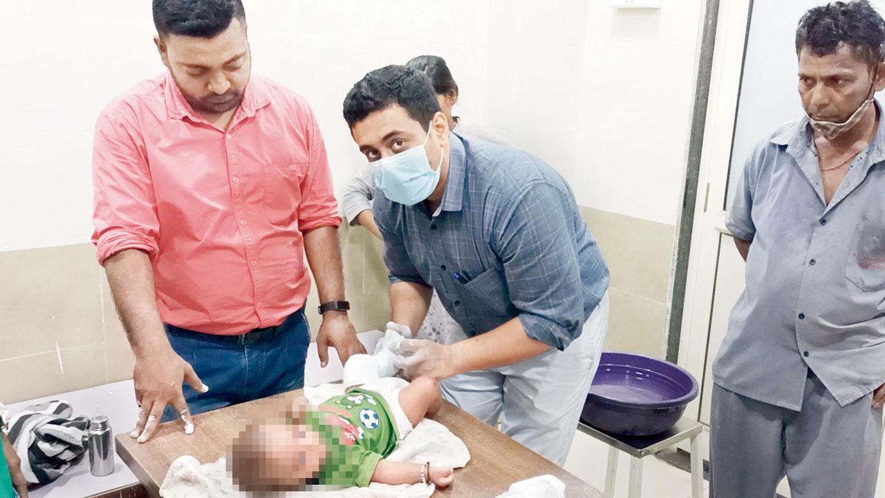 Mumbai: Newborn with twisted leg defect treated with plaster therapy