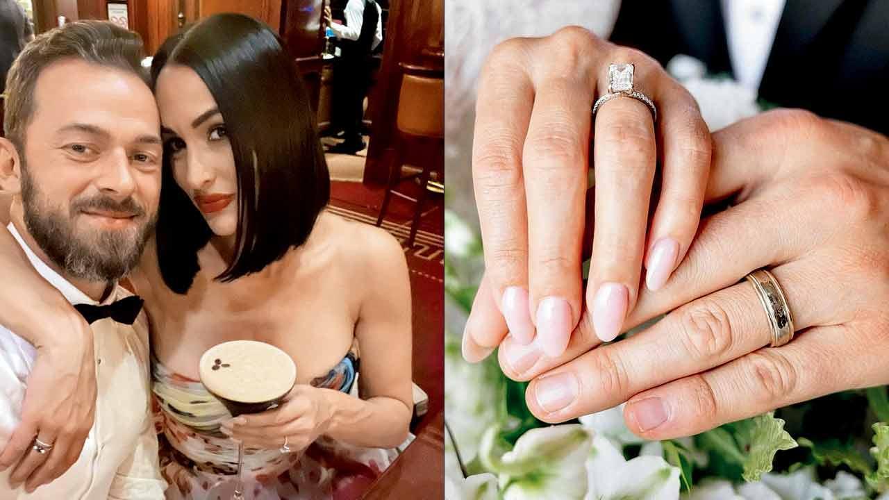 Former wrestler Nikki Bella marries dancer Artem Chigvintsev