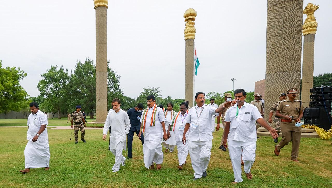 Congress leader Rahul Gandhi who embarks on 'Bharat Jodo Yatra' from Tamil Nadu's Kanyakumari today, will be staying in a container for the next 150 days. (Pic/PTI)