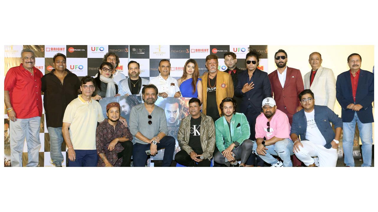 Mahesh Manjrekar, Indra Kumar, Anees Bazmee, Ganesh Acharya spotted at the trailer launch of period-action film Prem Geet 3