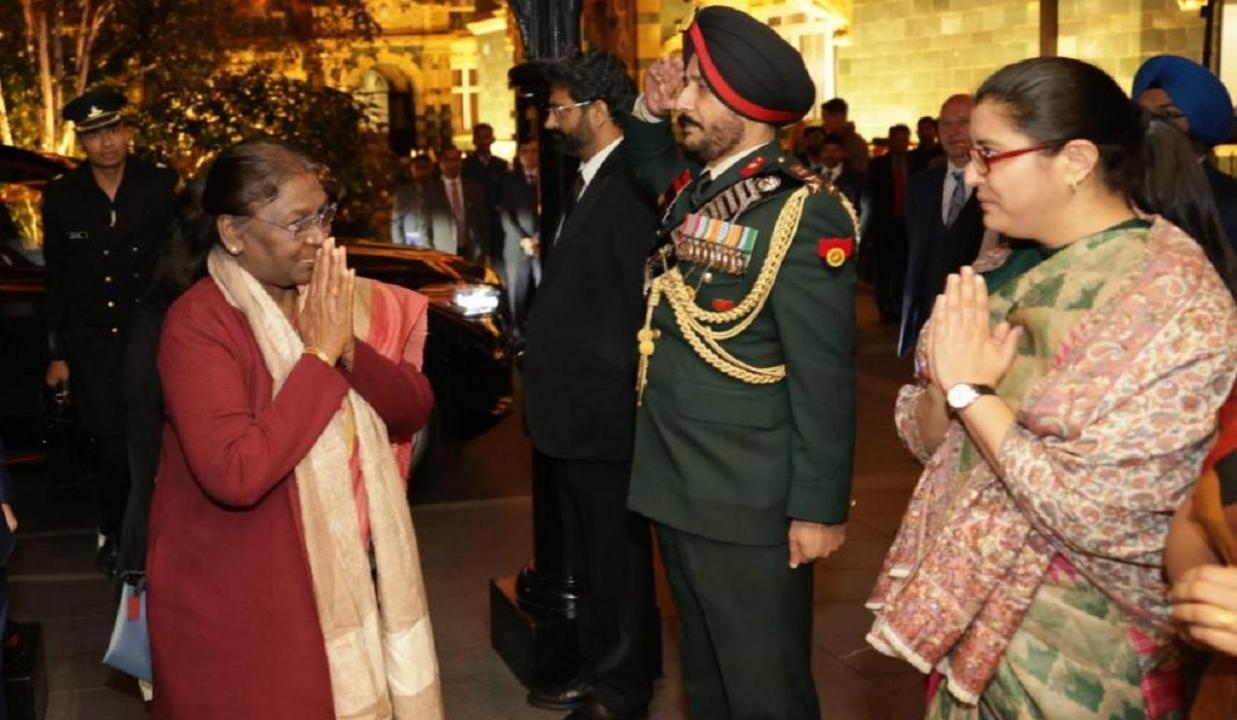 Indian President Droupadi Murmu landed UK to attend state funeral of Queen Elizabeth II
