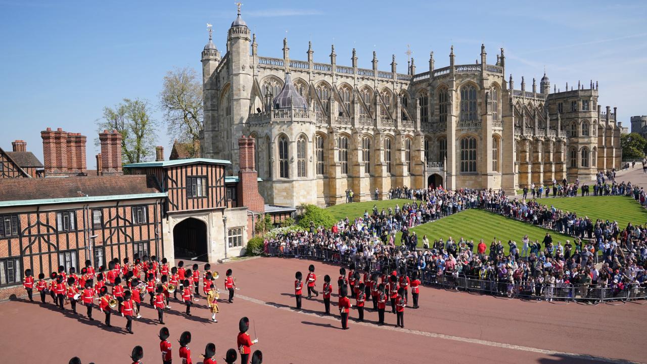 She took special interest in the works of the ‘Master of the Queen’s Music’, who were distinguished members of the classical music community tasked with writing music for the ceremonial occasions. The Band of the Coldstream Guards (L), play the Happy Birthday music to mark the 96th birthday of Britain's Queen Elizabeth II. The Queen received a rousing 