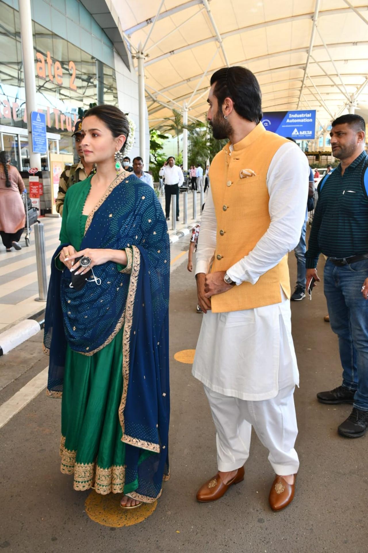 The three are currently visiting Ujjain to go to the Mahakaleshwar temple ahead of the film's release. Alia took to her Instagram handle and shared a short clip in which she along with Ranbir and Ayan were seen sitting inside a car