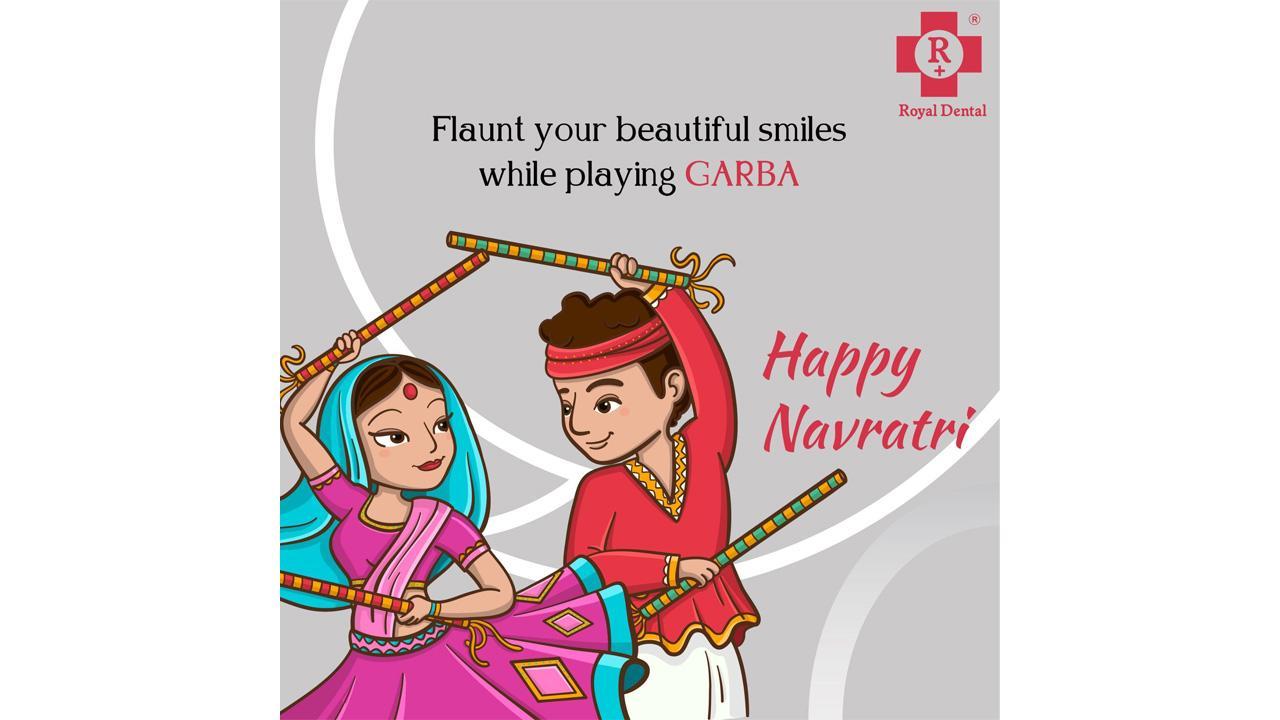 Shubha Navratri. A reason to Smile more this Garba season - Makeover in a few hours at Royal Dental Clinics