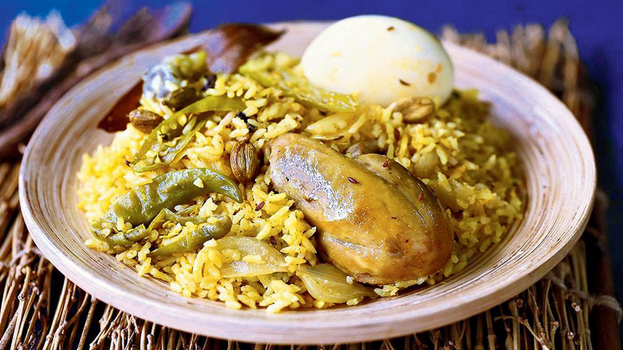 The seeraga samba biryani is a typical preparation from Tamil Nadu