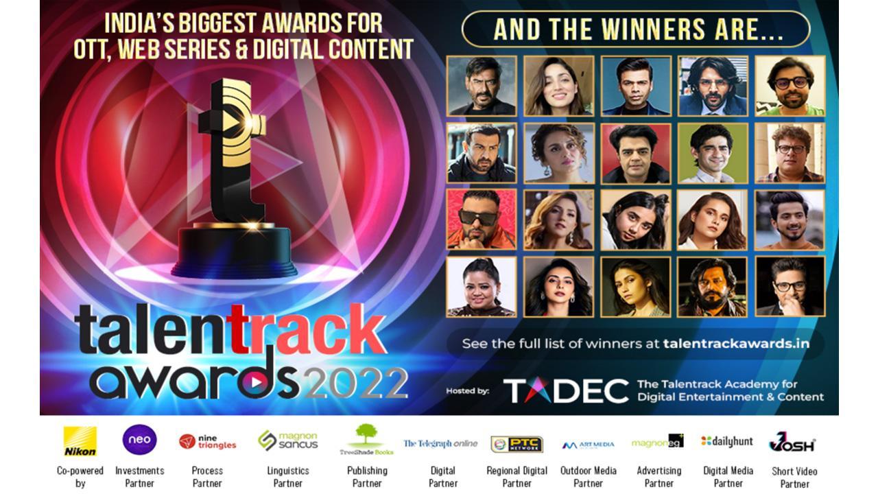 Top celebrities grace the 6th edition of Talentrack Awards