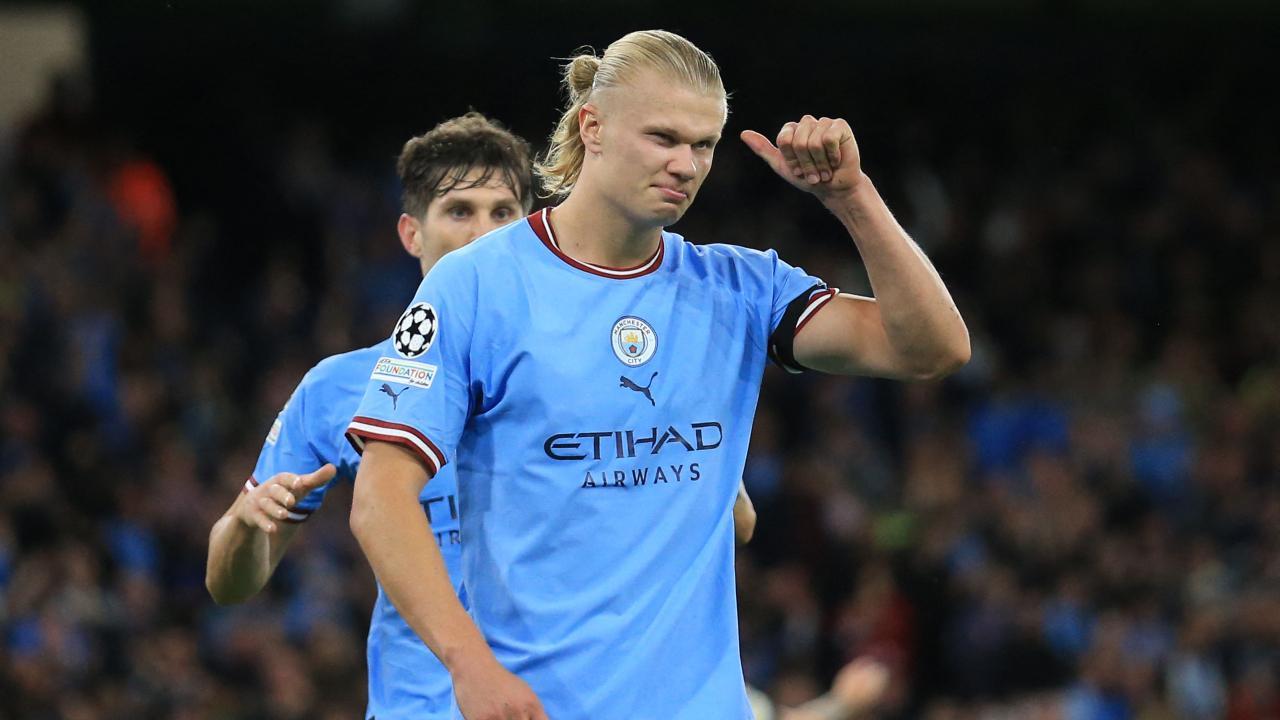 UEFA Champions League: No kisses for Haaland but a late artistic goal as City win 2-1