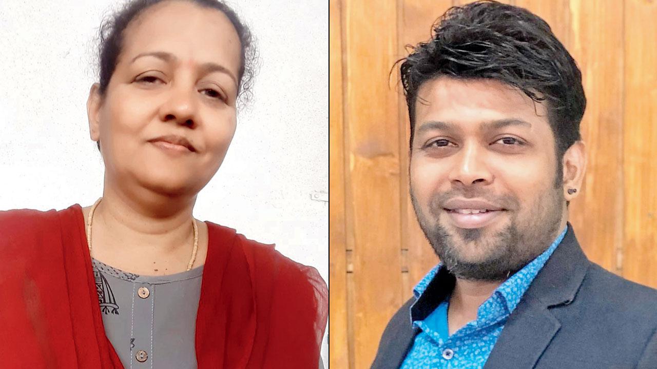 Vidya, Rajendra’s younger sister (right) advocate Swapnil Ambure