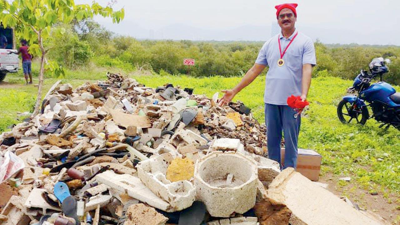 Trash that usually ends up in the sea