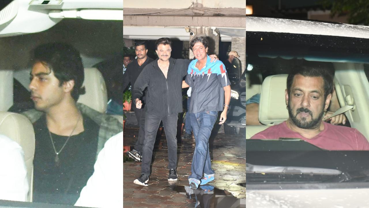 Aryan Khan, Anil Kapoor, Chunky Pandey, and Salman Khan