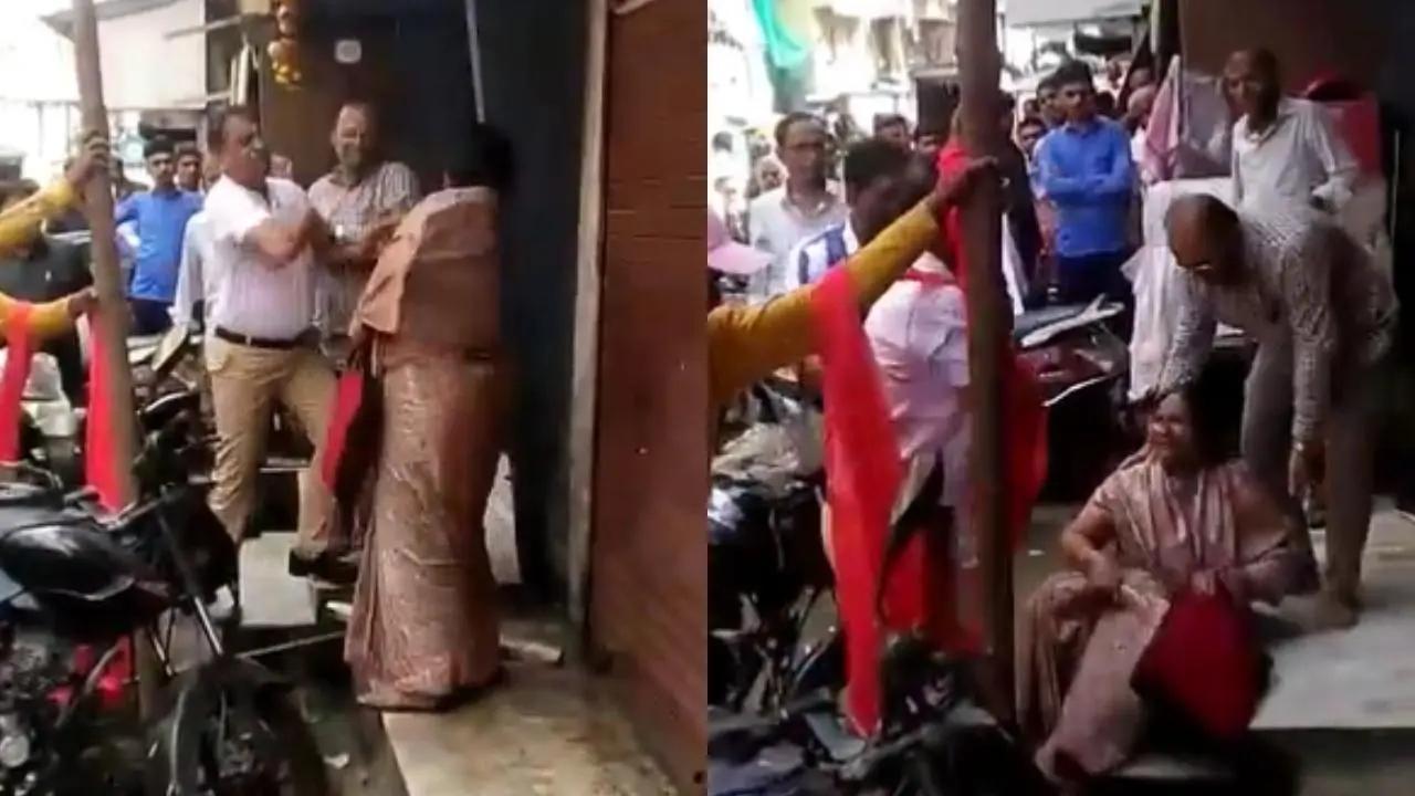 MNS leader, two others detained after video shows them thrashing a woman in public