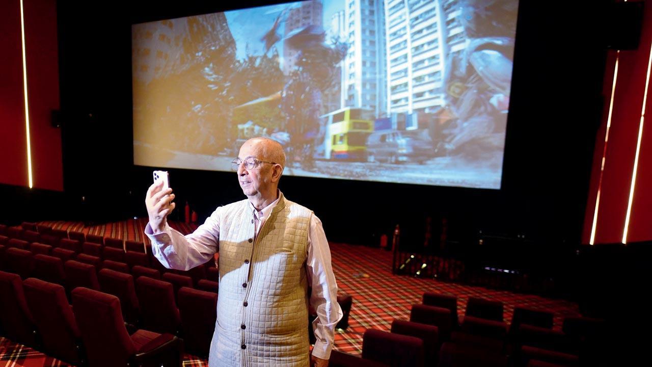 Educationist Vijay Dhar is behind the opening of Srinagar’s first multiplex, INOX. He is photographed a day ahead of the inauguration of the multiplex comprising three auditoriums with a capacity of 520 seats. Dhar used to run Broadway Theatre, a 750-seater single screen theatre in Sonawar. Most cinemas in Kashmir have remained closed for the last 30 odd years. Pics/Getty Images