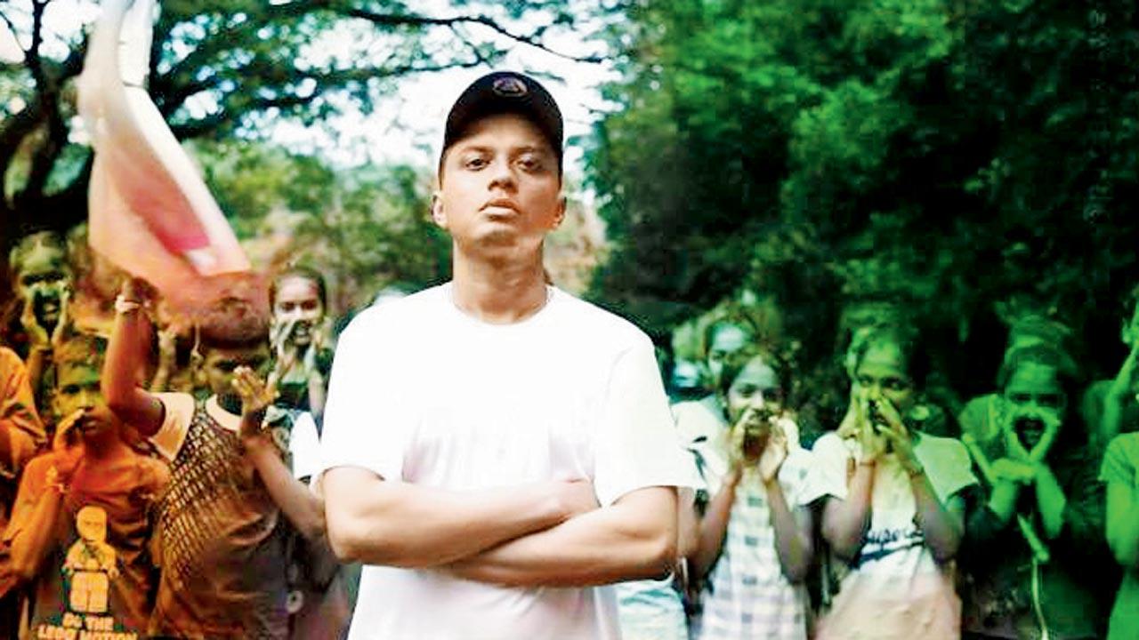 A moment from Rashid Shaikh’s upcoming single, Save Aarey
