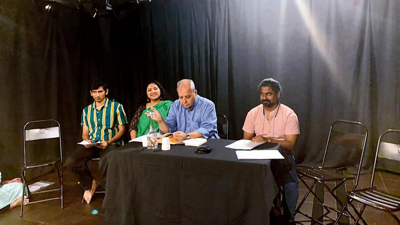 A moment from Katha Kathan’s reading