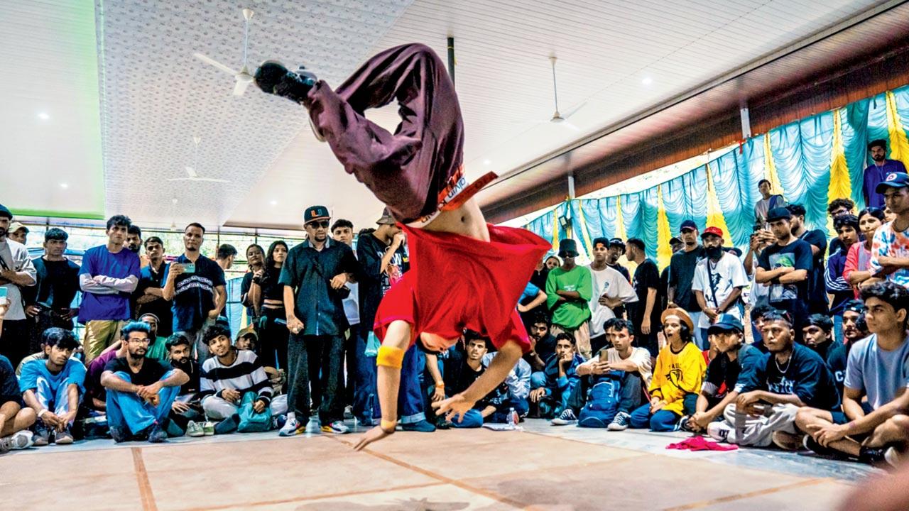 BBoy Smooth at the performance. Pic Courtesy/Akash Singh