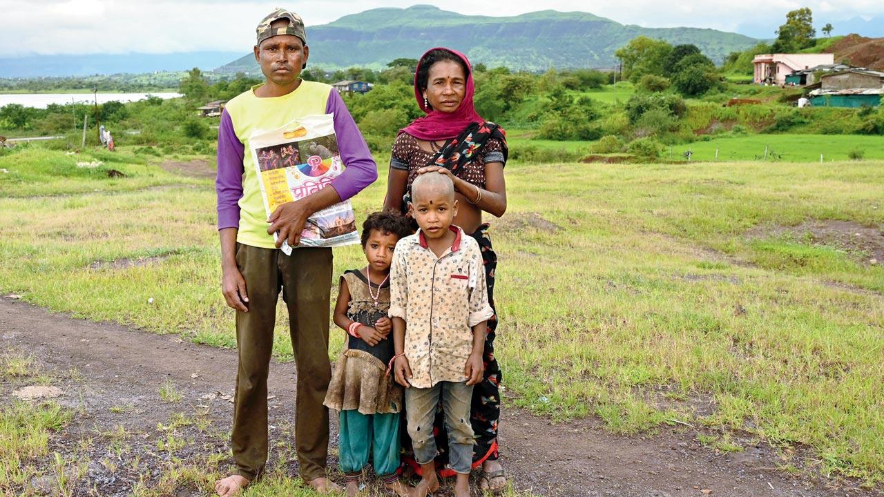 Gauri’s parents with their two other children