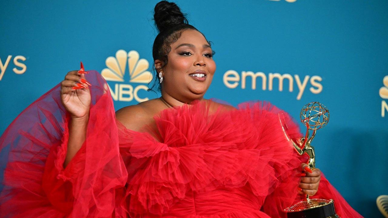Lizzo becomes emotional during her first Emmys' acceptance speech