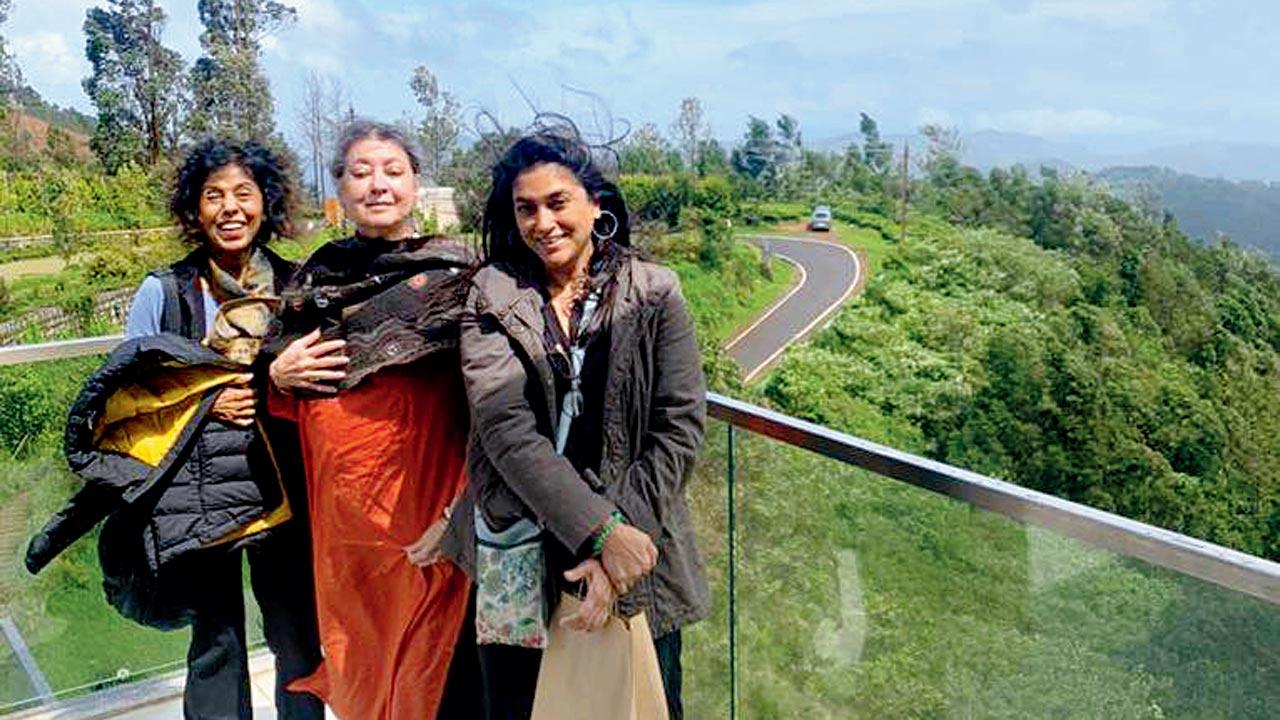 With Ayesha’s daughter Aadore in Coonoor ←The friends at dim sum lunch
