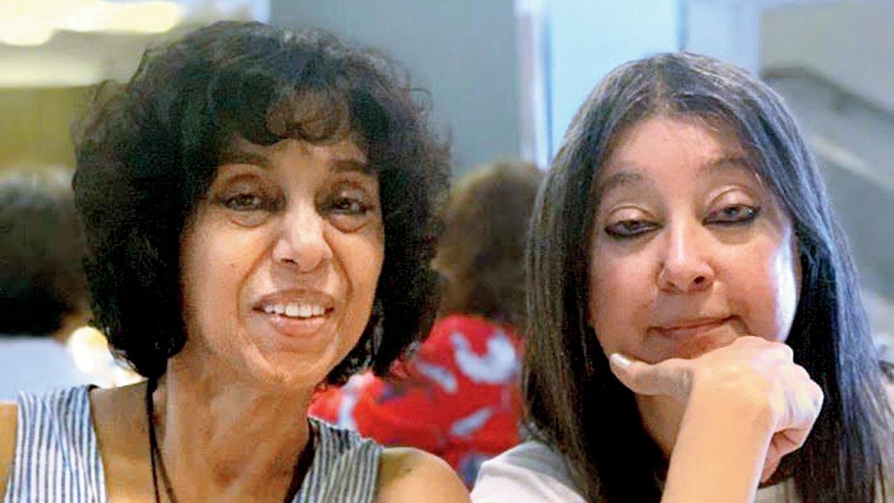 Rashmi Gupta and Ayesha (Pooh) Sayani in Ayesha’s Churchgate home. Pic/Ashish Raje