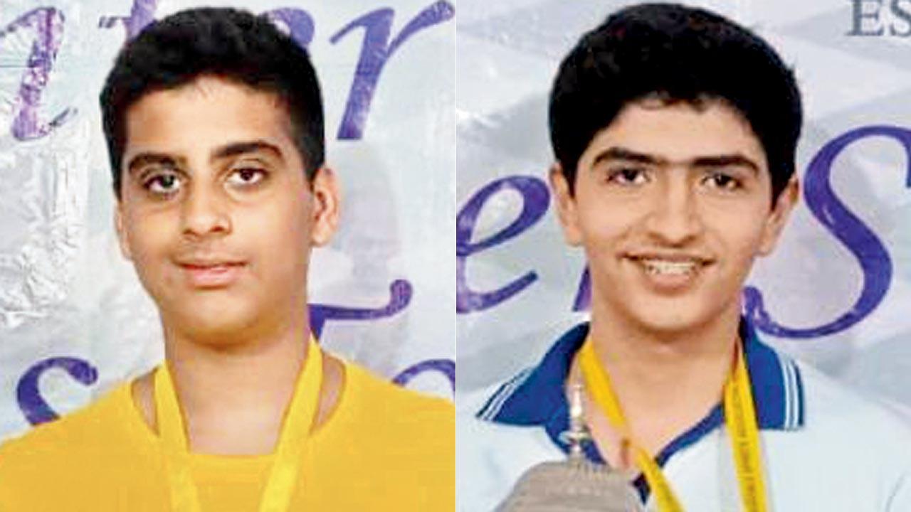 U-14 winner Kush Bhagat and U-16 champion Raahil Mullick