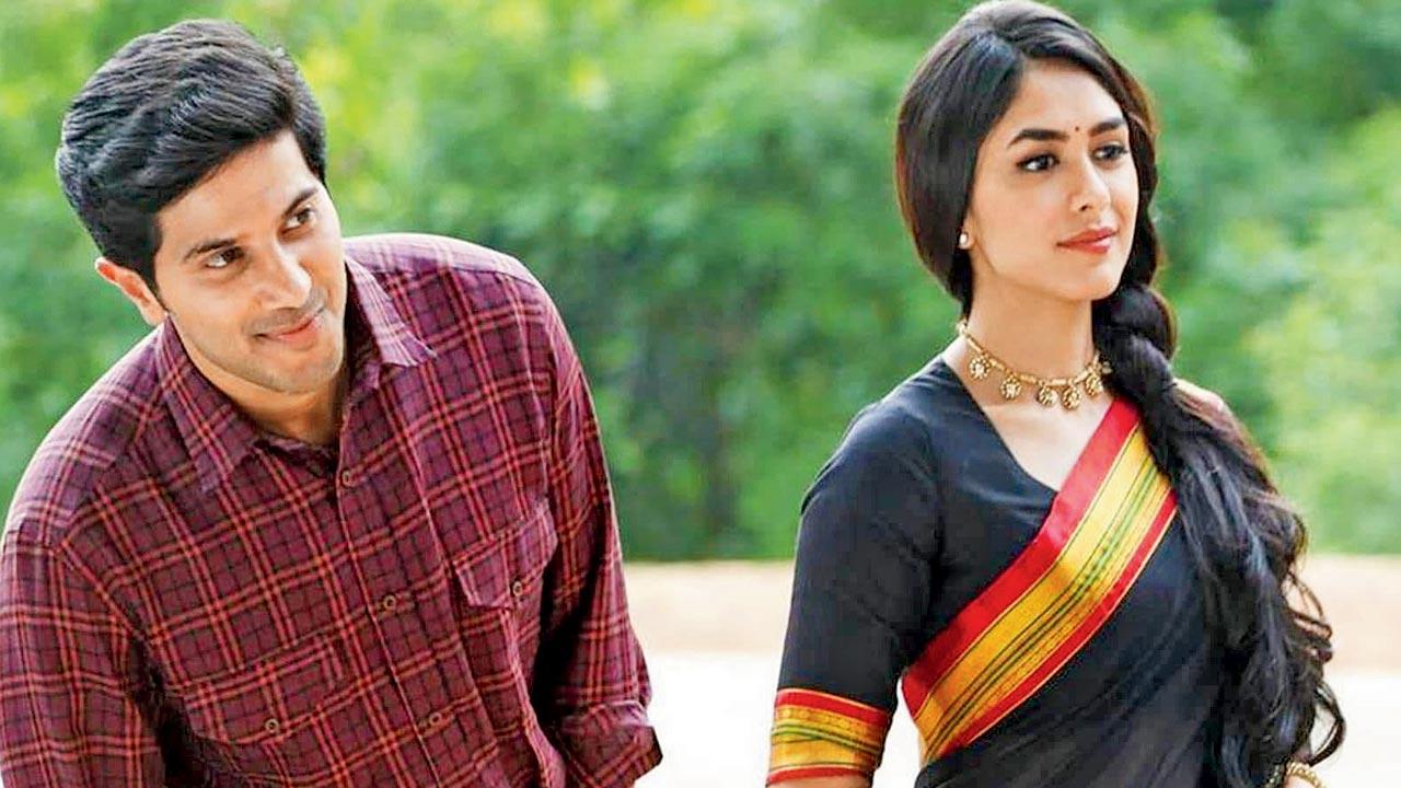 Dulquer Salmaan and Mrunal Thakur in the film