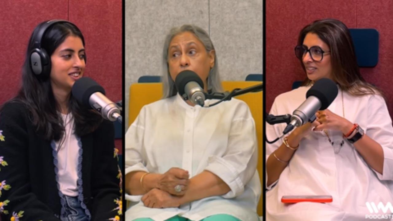 Jaya Bachchan and Shweta Bachchan-Nanda join Navya Naveli Nanda on her podcast show