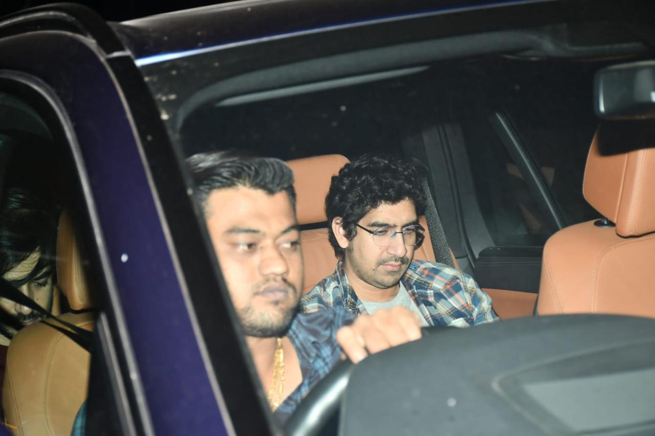 Ayan Mukerji, the director Brahmastra and best friends with Ranbir and Alia was seen arriving for the party in a casual shirt