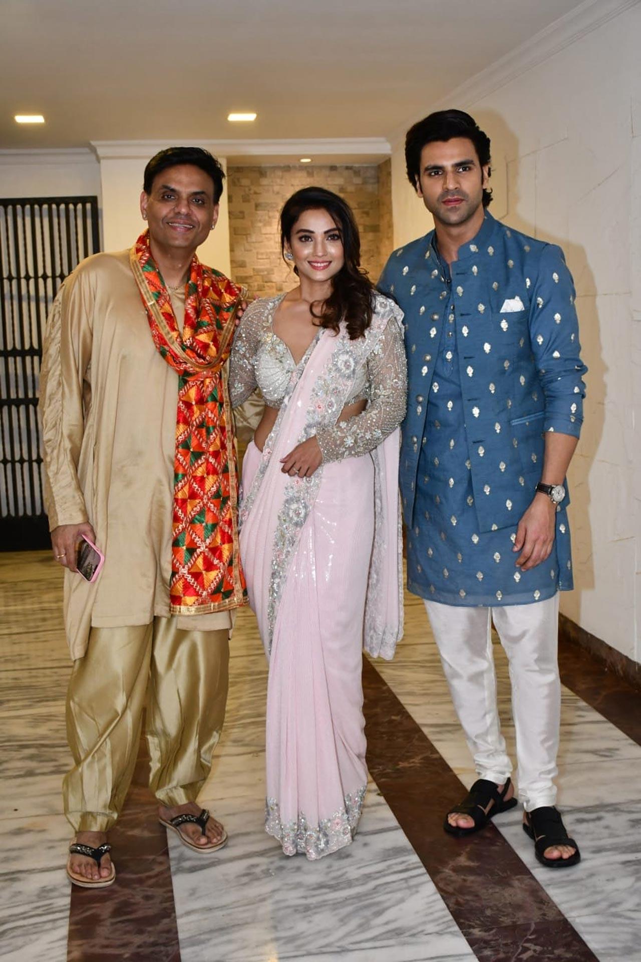 Sandiip Sikcand with Vivek Dahiya and Adaa Khan