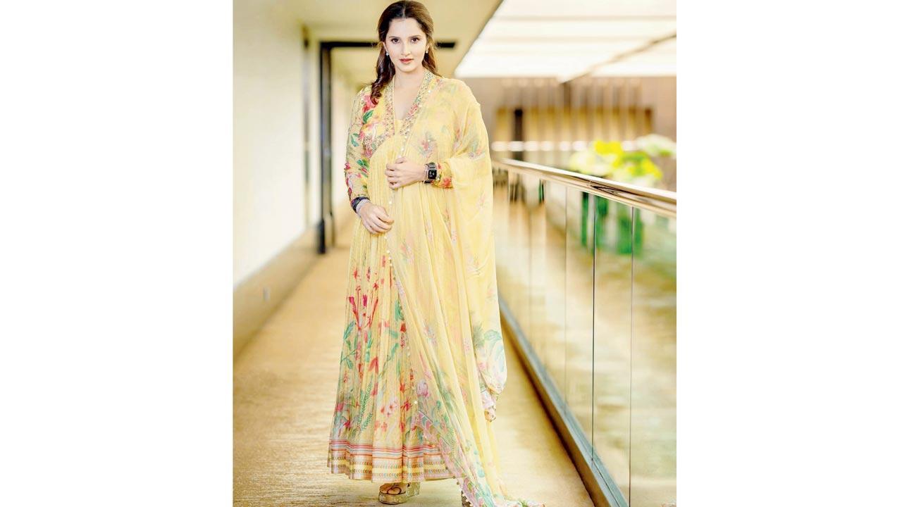 When It’s all yellow for Sania Mirza!