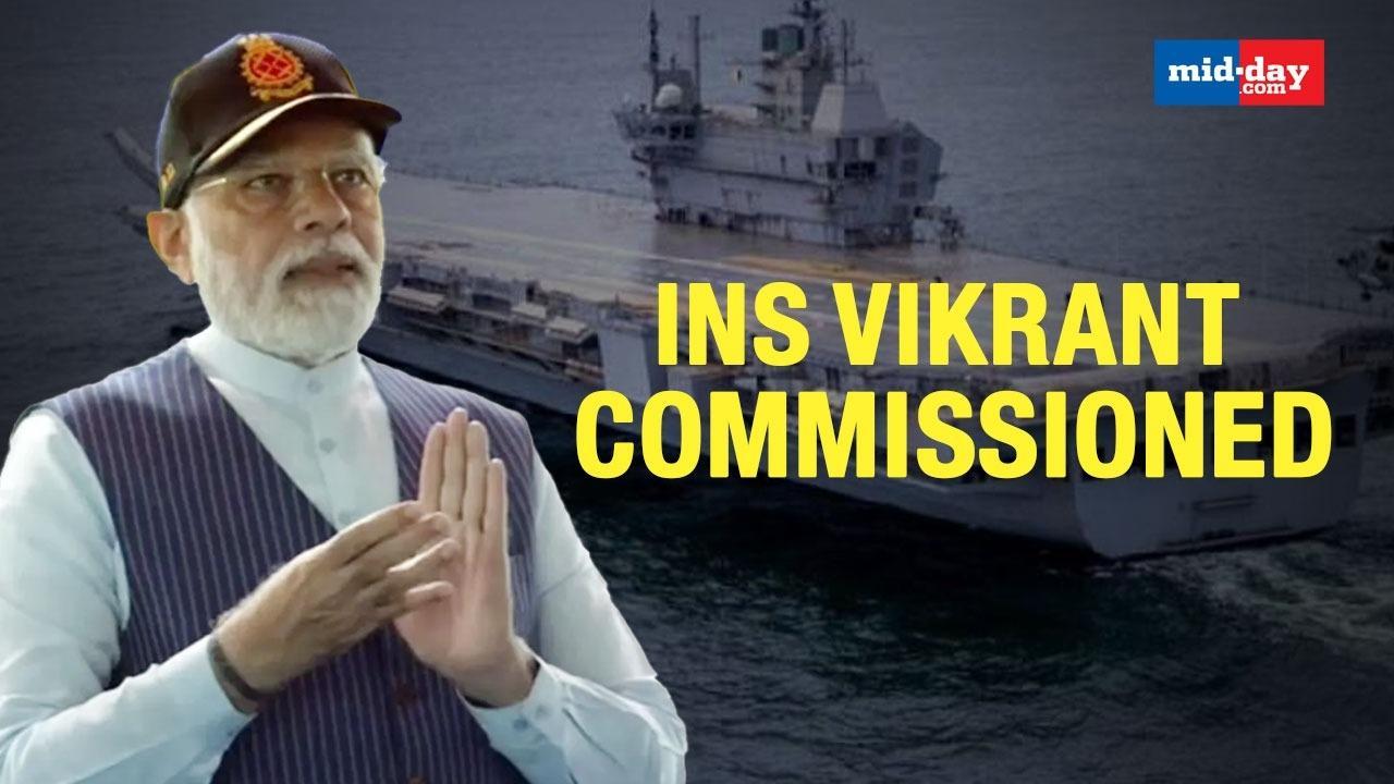 PM Modi Commissions Largest Ship Ever Built In India's Maritime History