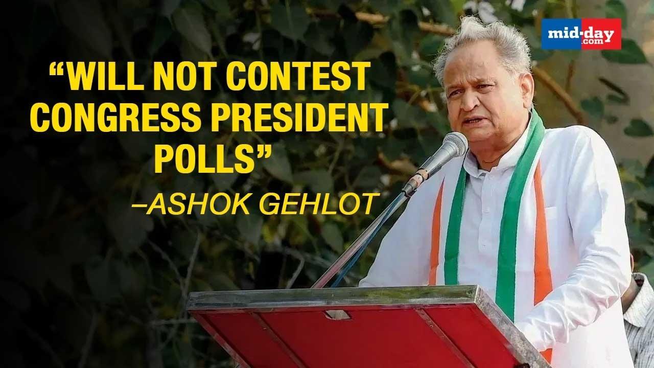 Will Not Contest Congress President Polls, Says Ashok Gehlot