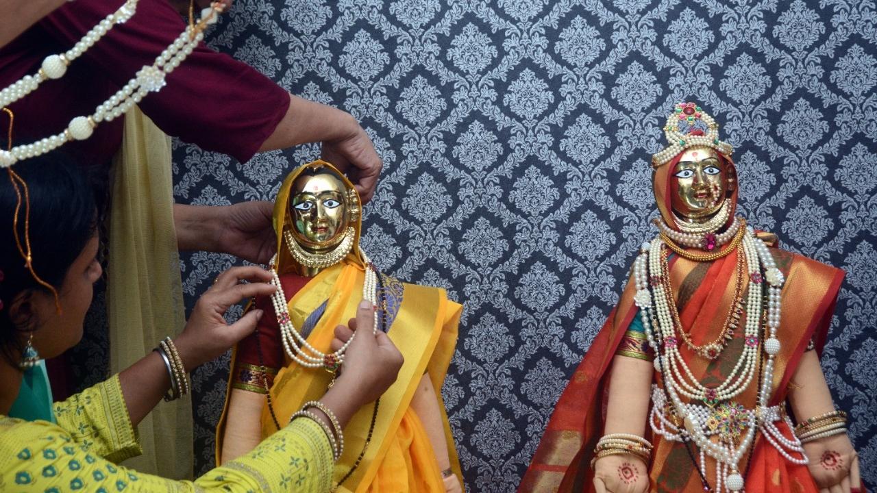 The Kulkarni family in Mumbai's Vile Parle area are preparing for goddesses Gauri's arrival at their house