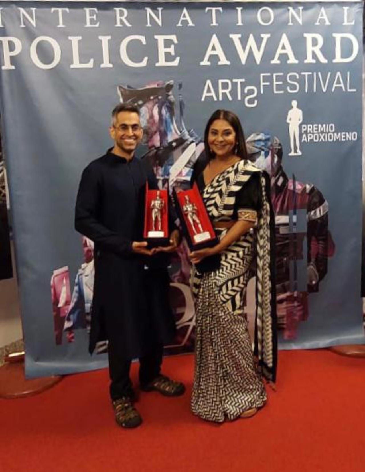 The actress truly took her character of DCP Vartika Chaturvedi IPS in the series to the next level which made her win the best actress award at the Police Award Arts Festival Premio Apoxiomeno for the presentation of cops and the police force in art and cinema for Delhi Crime S1, whereas the director Richie Mehta won the best director