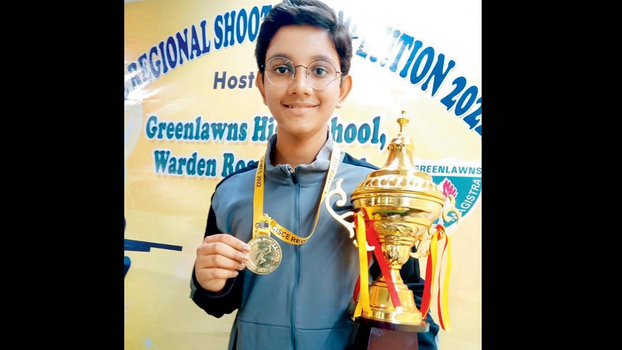 Shlok Hajare wins gold in U-14 air rifle shooting