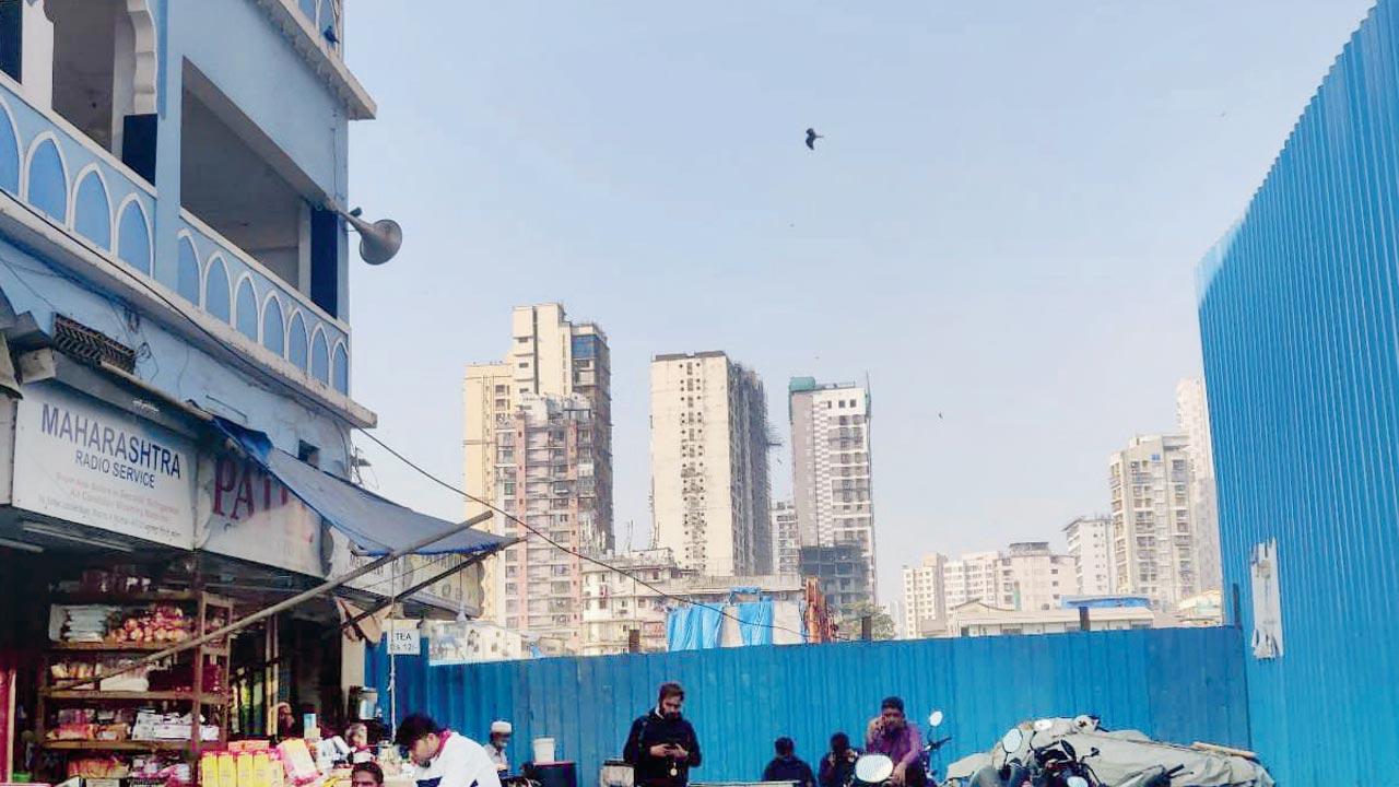 The complainant says people can’t access one entrance of the Dhanbadi Masjid due to the project