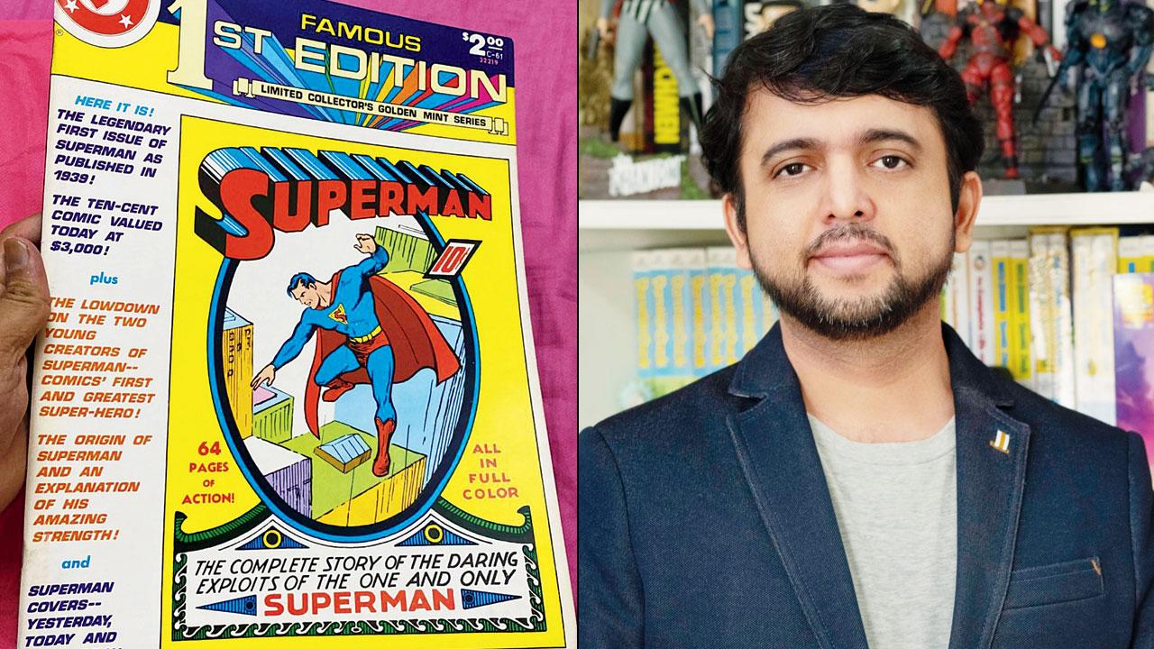 Sharma’s collector’s edition copy of the comic. Pic Courtesy/@Toonfactory on Twitter