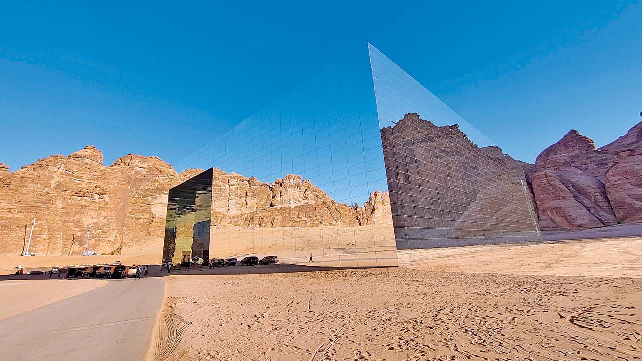 Maraya Concert Hall in AlUla is the world’s largest mirrored building and currently houses Andy Warhol’s collection