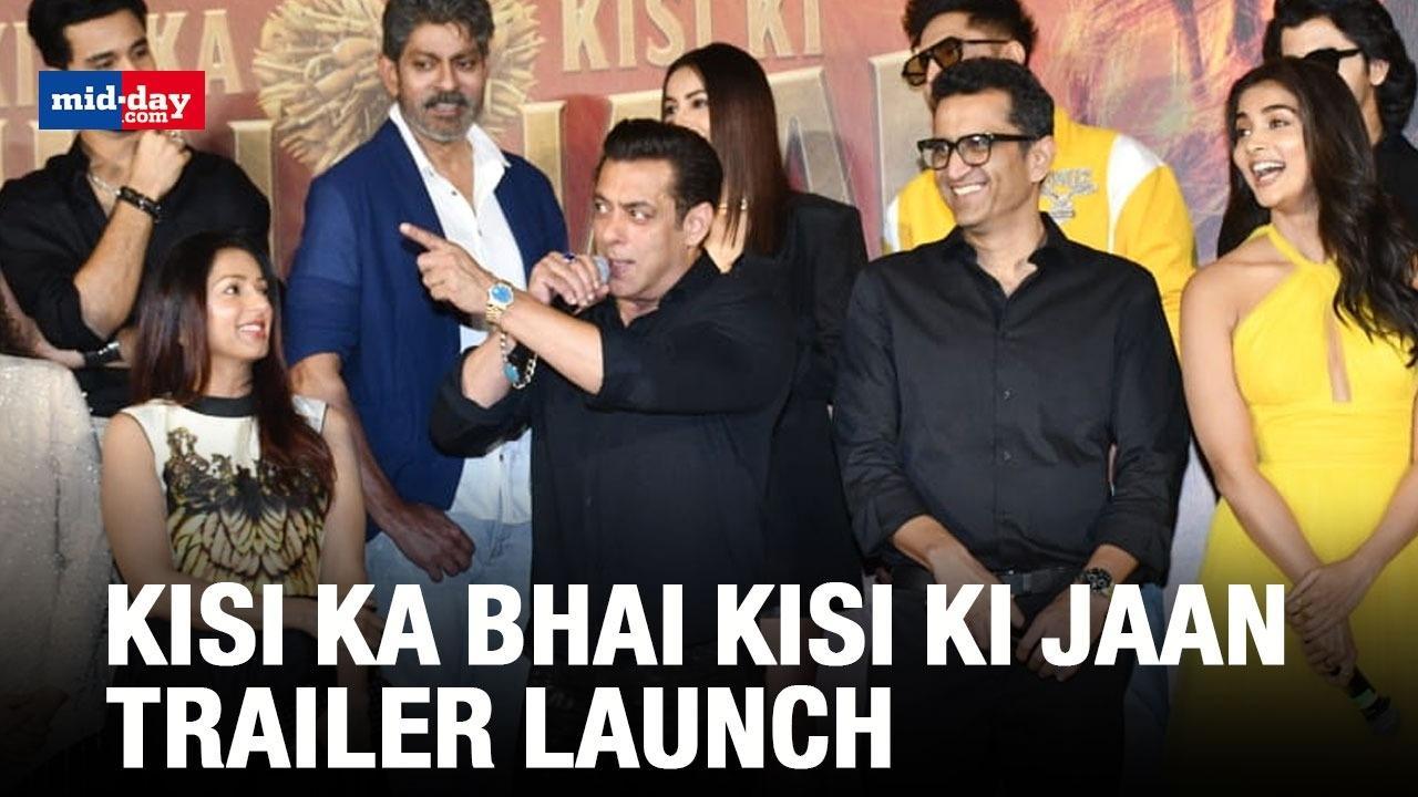 Salman Khan And Cast Of Kisi Ka Bhai Kisi Ki Jaan At The Trailer Launch