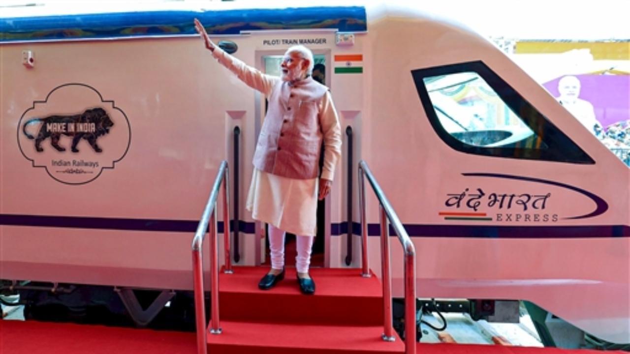 PM Modi flags off Chennai-Coimbatore Vande Bharat Express