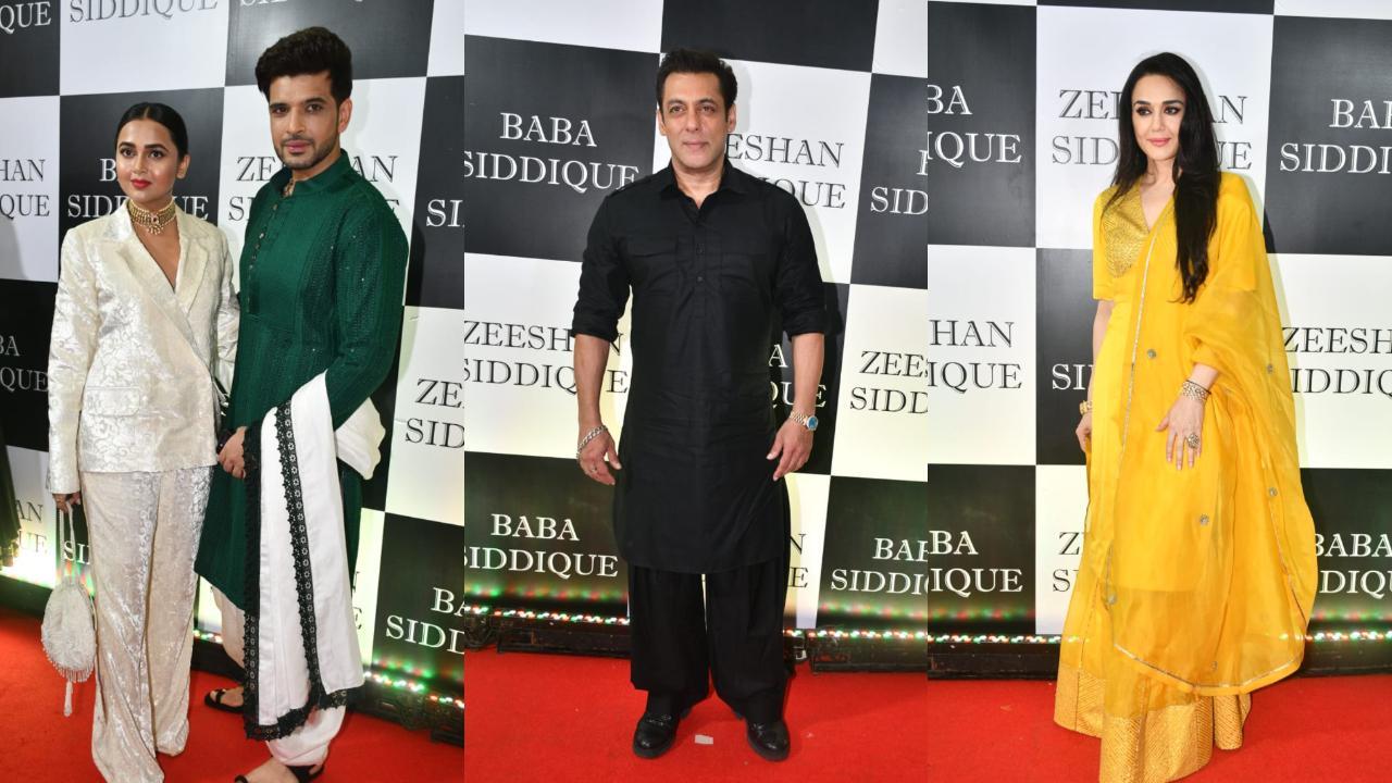 Tejasswi Prakash, Karan Kundrra, Salman Khan, Preity Zinta were among the guests who attended the Siddique Iftaar