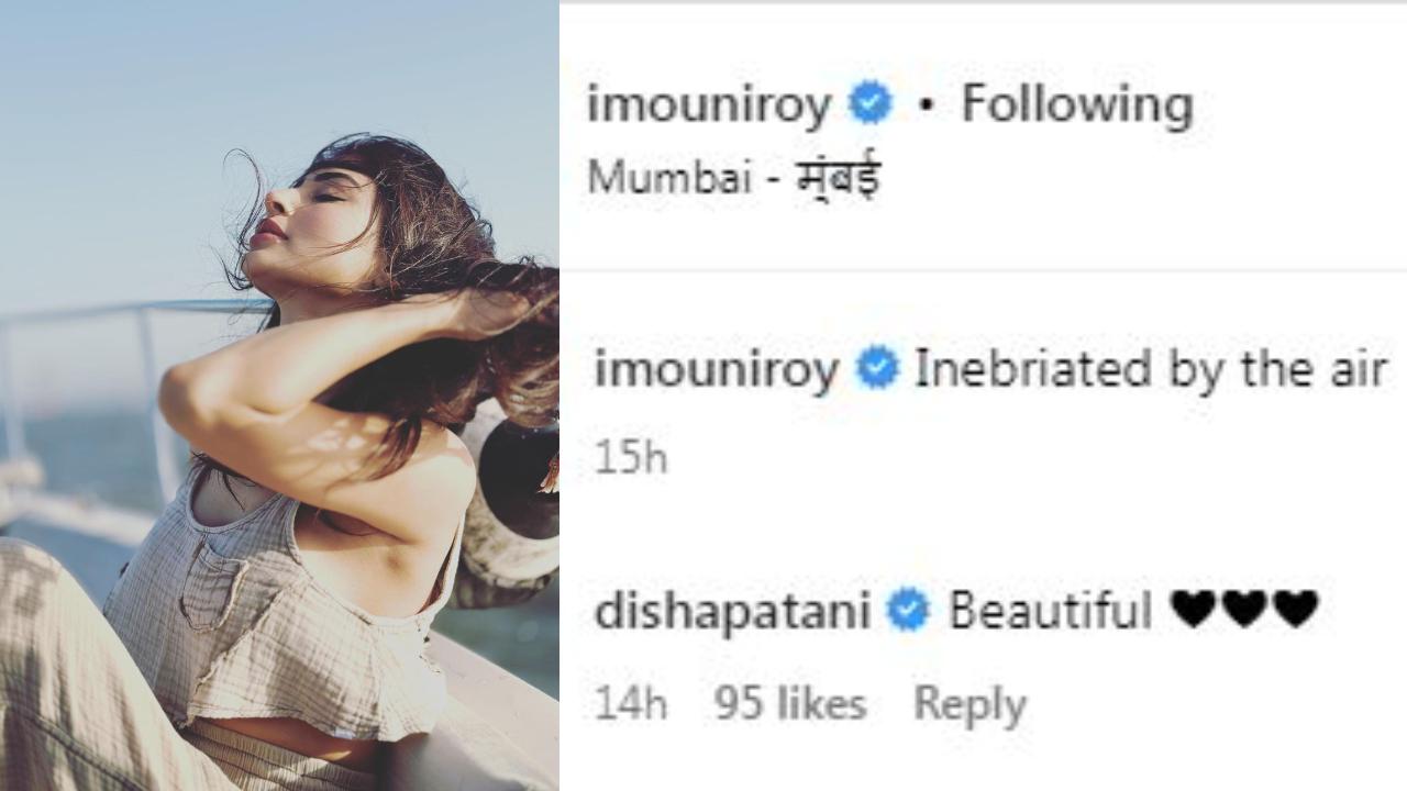 Mouni Roy's best friend, Disha Patani, was quick to praise her beauty as she commented, 